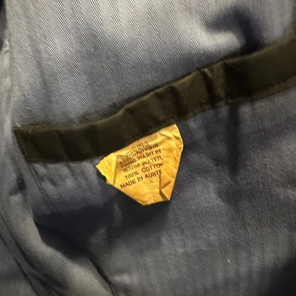 80’s Vintage Men's Black Trench Coat Size Large. - Picture 4 of 5